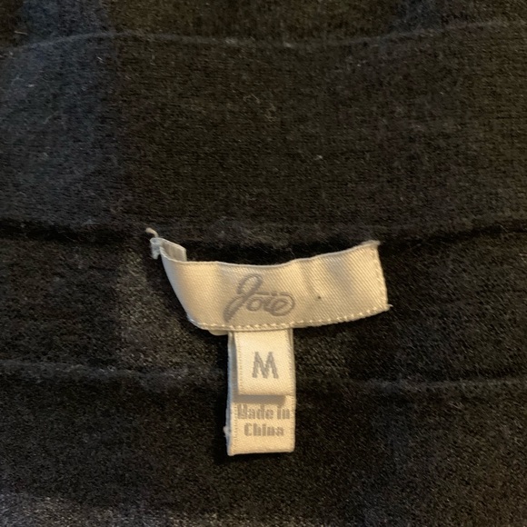 Joie Crop Cardigan ButtonDown Stripe Wool Cashmere - Picture 7 of 8